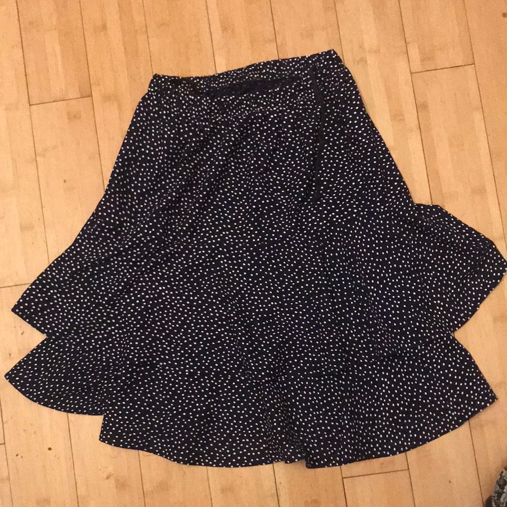 Polka Dot Navy Skirt